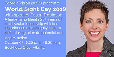 World Sight Day 2019 – Speaker Event With Susan Robinson World Sight Day 2019 – Speaker Event With Susan Robinson